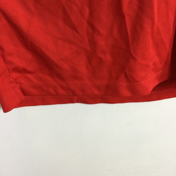 Ariat Mens Tek Heat Series Golf Polo Shirt Short Sleeves Stretch Red Size Large - Picture 10 of 15